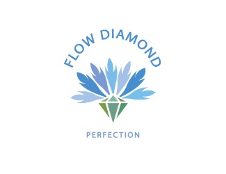 Projekt graficzny logo dla firmy online Logo Kwiat Diament